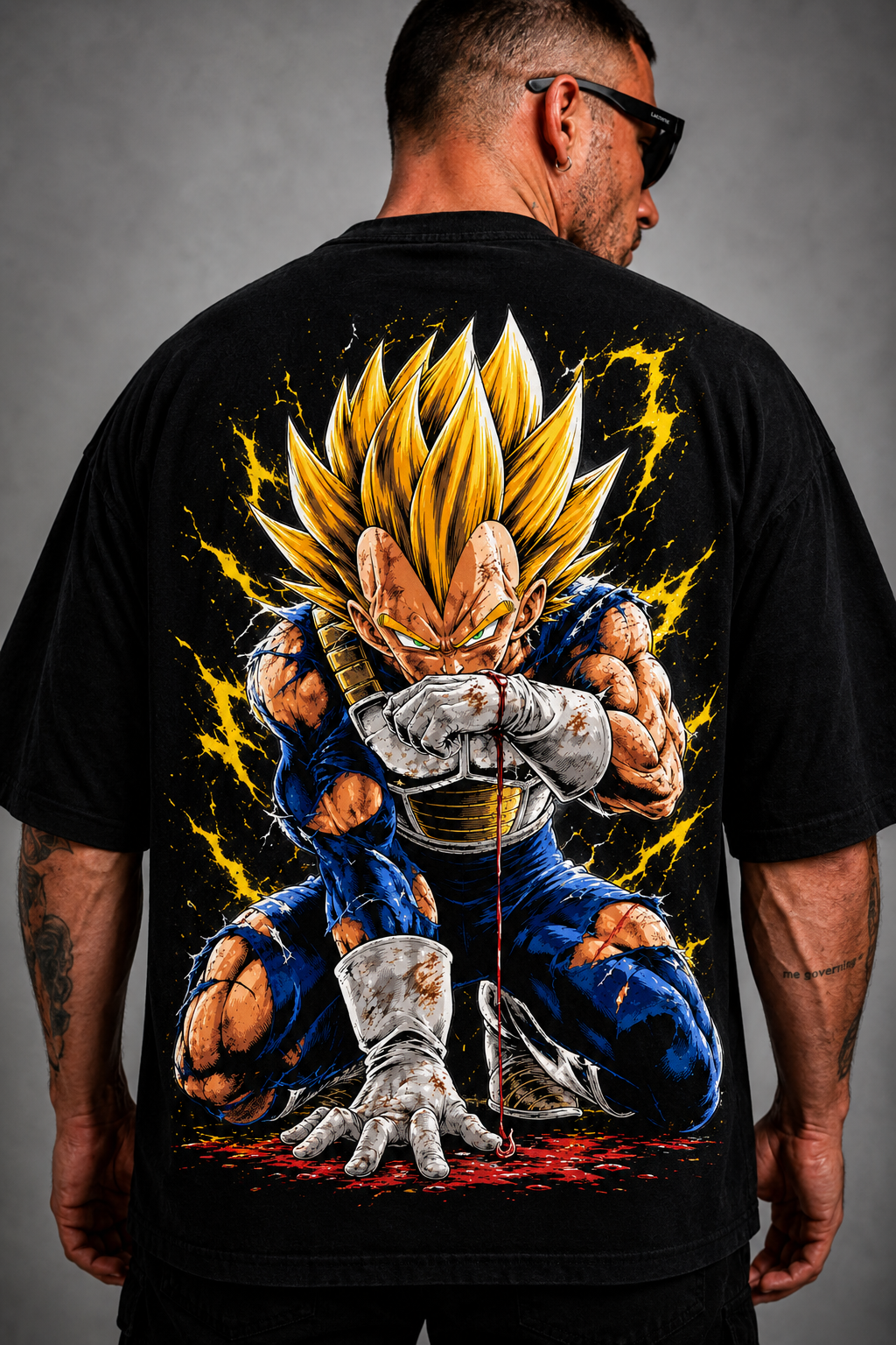 Camiseta Oversized Vegeta Príncipe Supremo