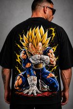 Camiseta Oversized Vegeta Príncipe Supremo