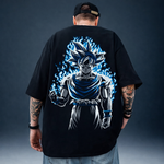 Camiseta Oversized Streetwear Dragon Ball Geek Preta