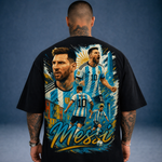 Camiseta Oversized Leo Messi Seleção Argentina