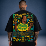 Camiseta Oversized Ronaldinho Gaúcho R10 Preta
