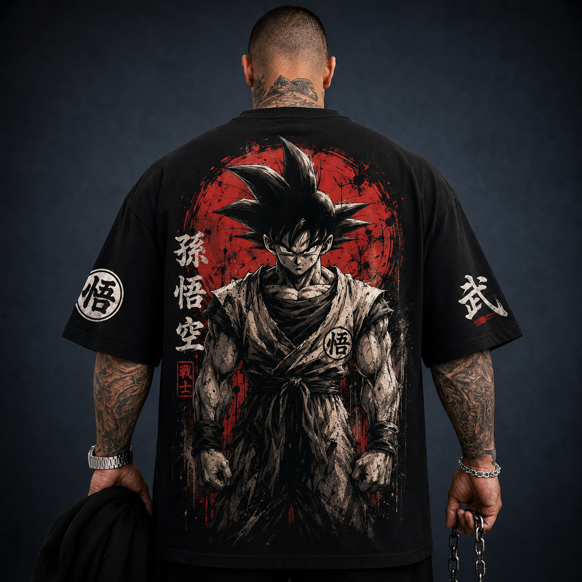Camisa Oversized Premium Super Goku Fase 1