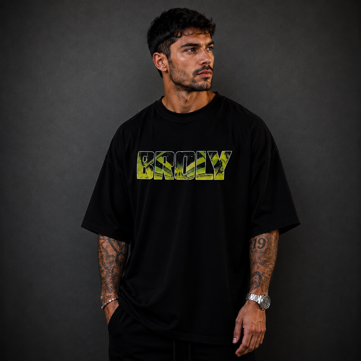CamisetaStreetwear OversizedSuper Broly DBZPreta