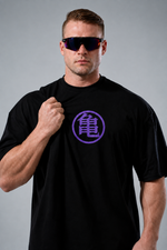 Camiseta OversizedGuerreiro da Espada Streetwear Masculina Preta