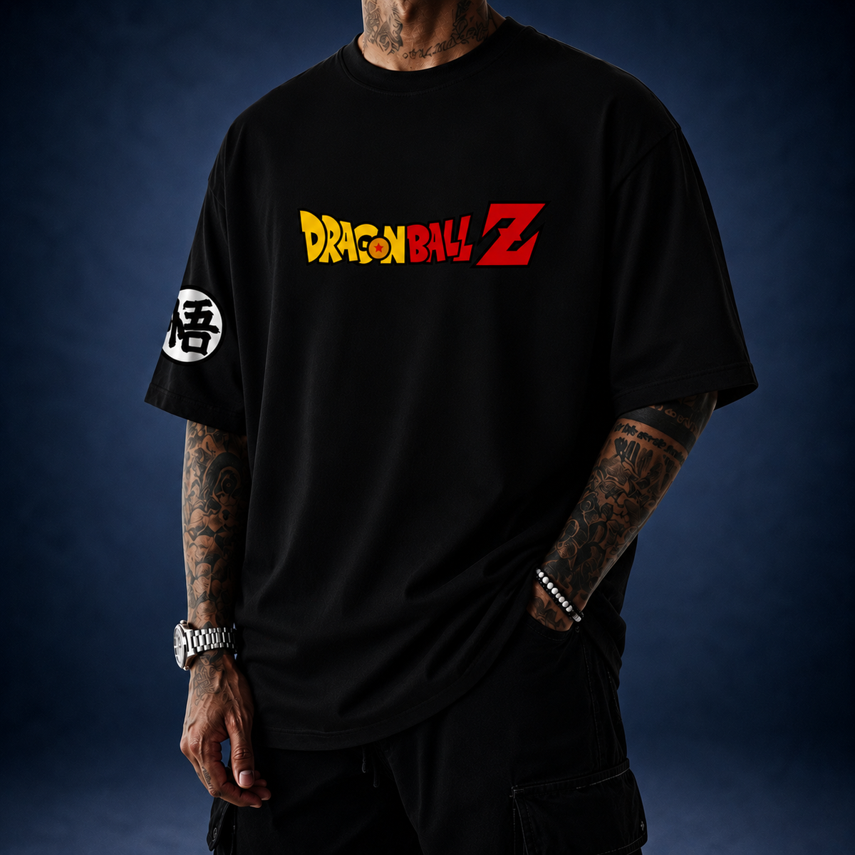 Camiseta Oversized Streetwear Goku Black Dragon Ball Z