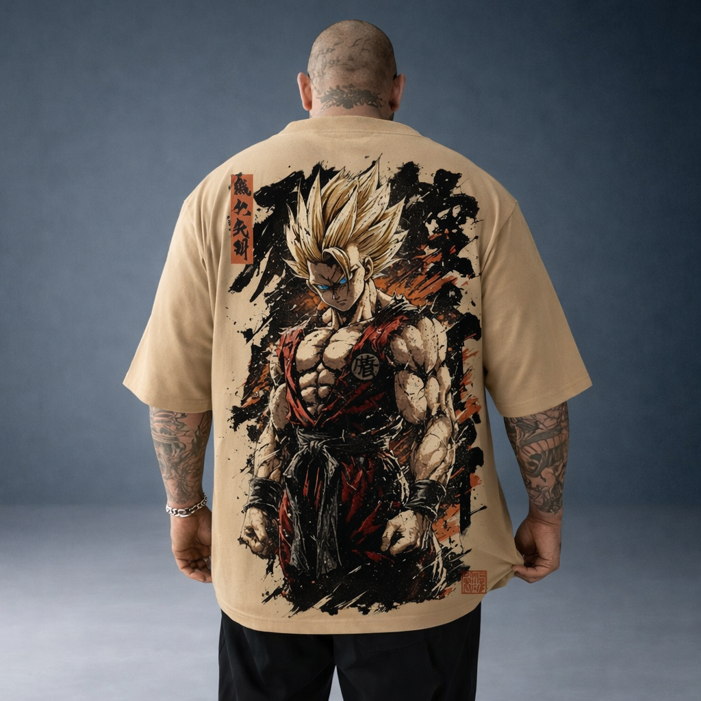 Camiseta Oversized Streetwear Son Goku Edição Limitada 02