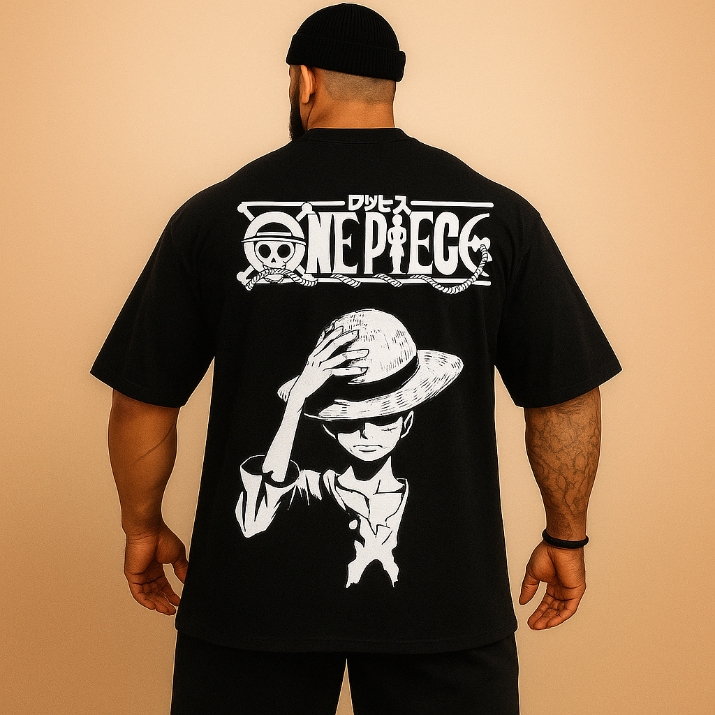 Camiseta Oversized Streetwear Lufy One Piece