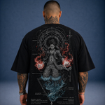 Camiseta Oversized Streetwear Luffy Especial Preta