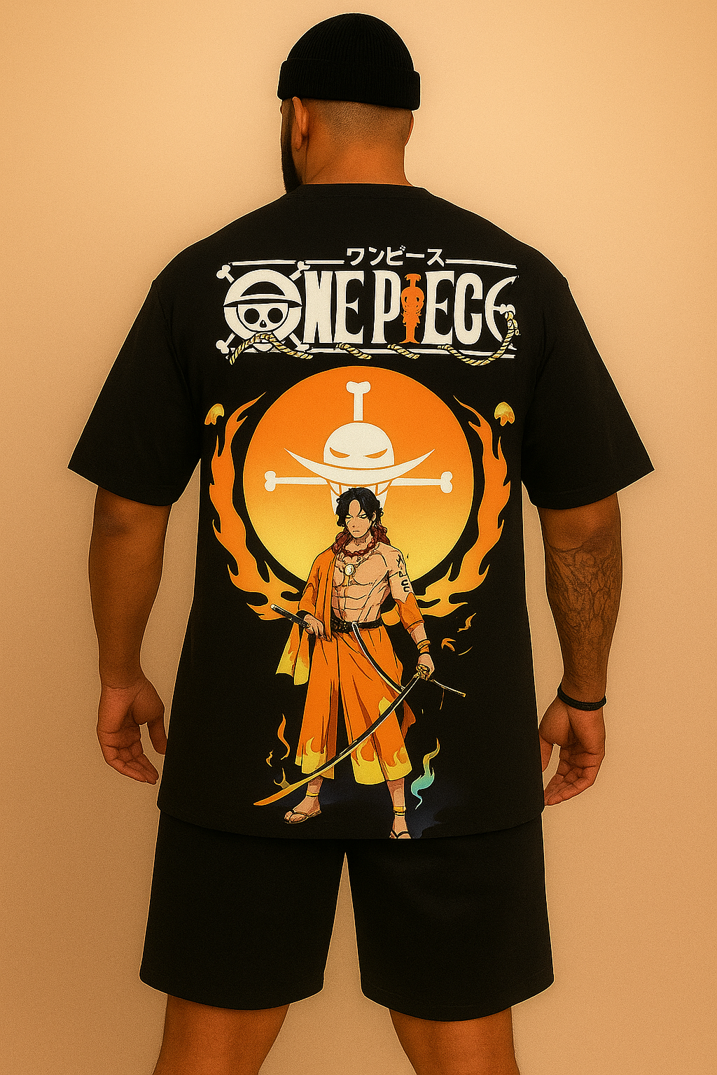 Camiseta Oversized Streetwear Portgas D. Ace