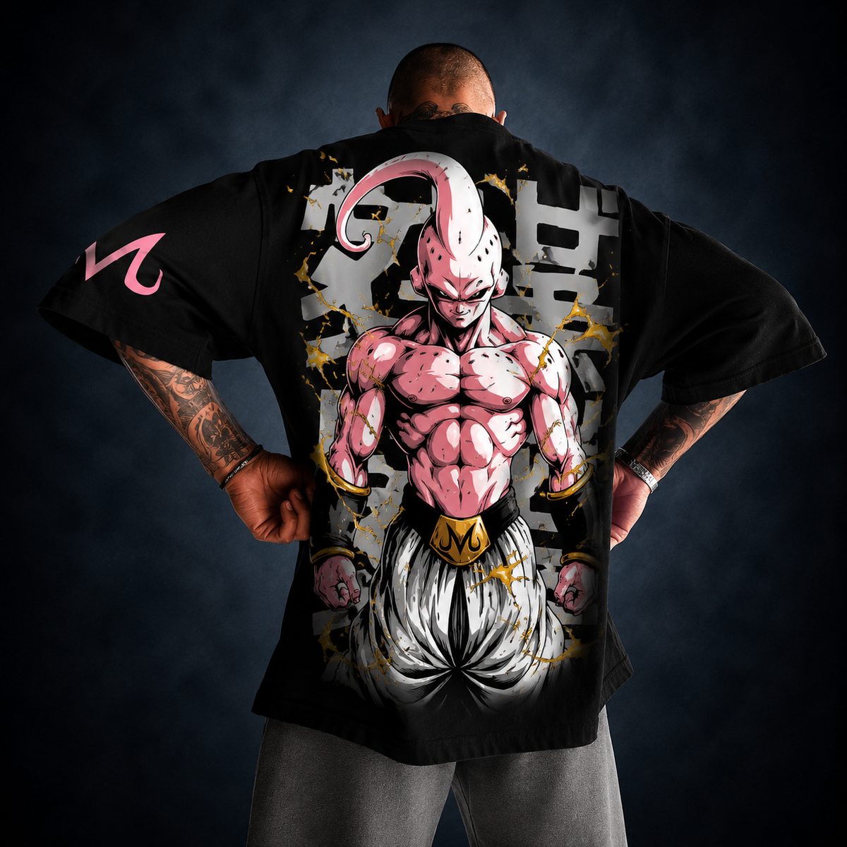 Camisa Oversized Streetwear Boo Japones Preta