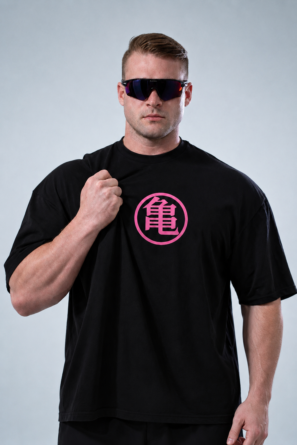 Camiseta Oversized Masculina Inferno Demon Preta e Branca