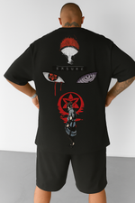 Camiseta Oversized Streetwear Sasuke Uchiha