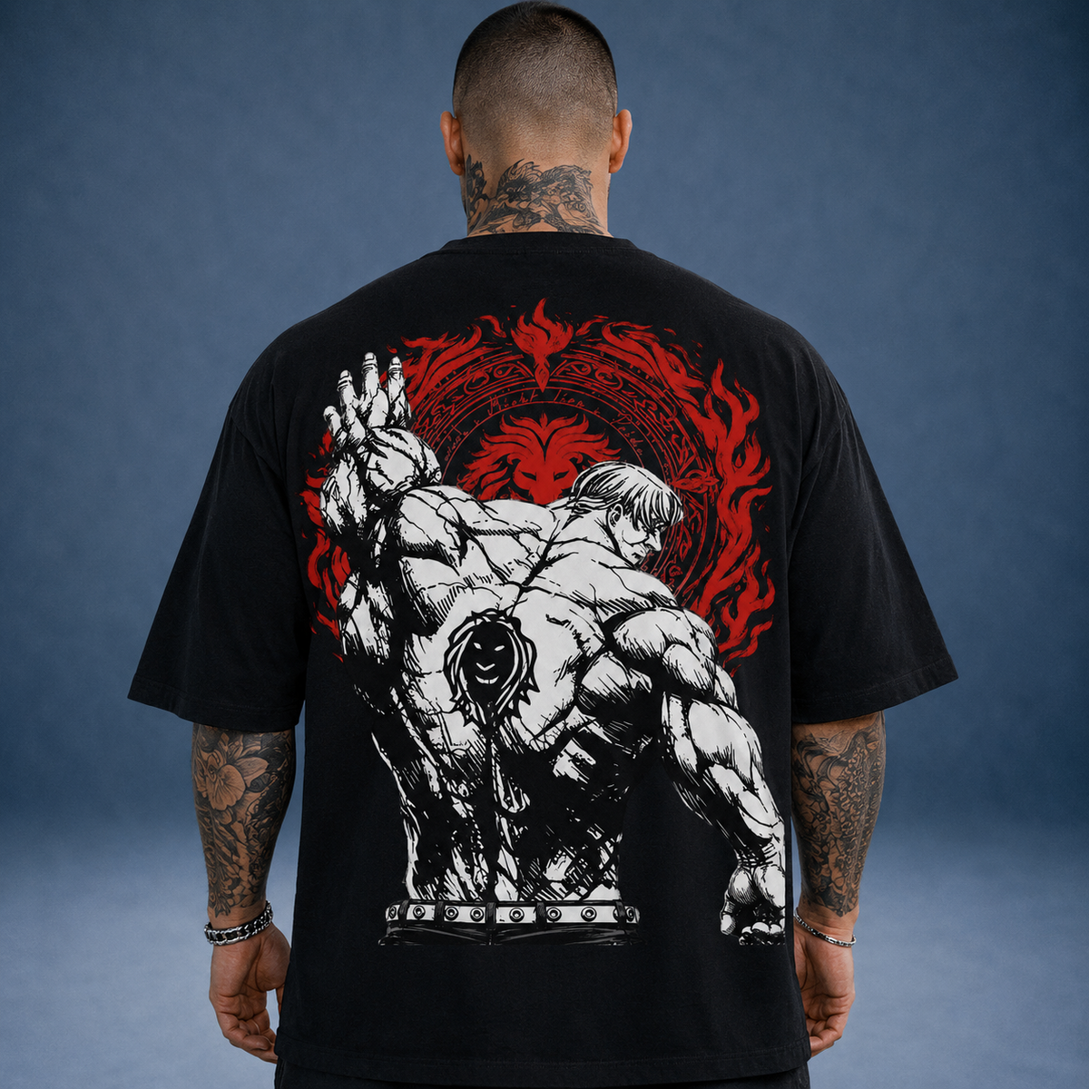 Camiseta Oversized Streetwear Escanor Orgulho do Leão