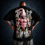 Camisa Oversized Streetwear Boo Japones Preta