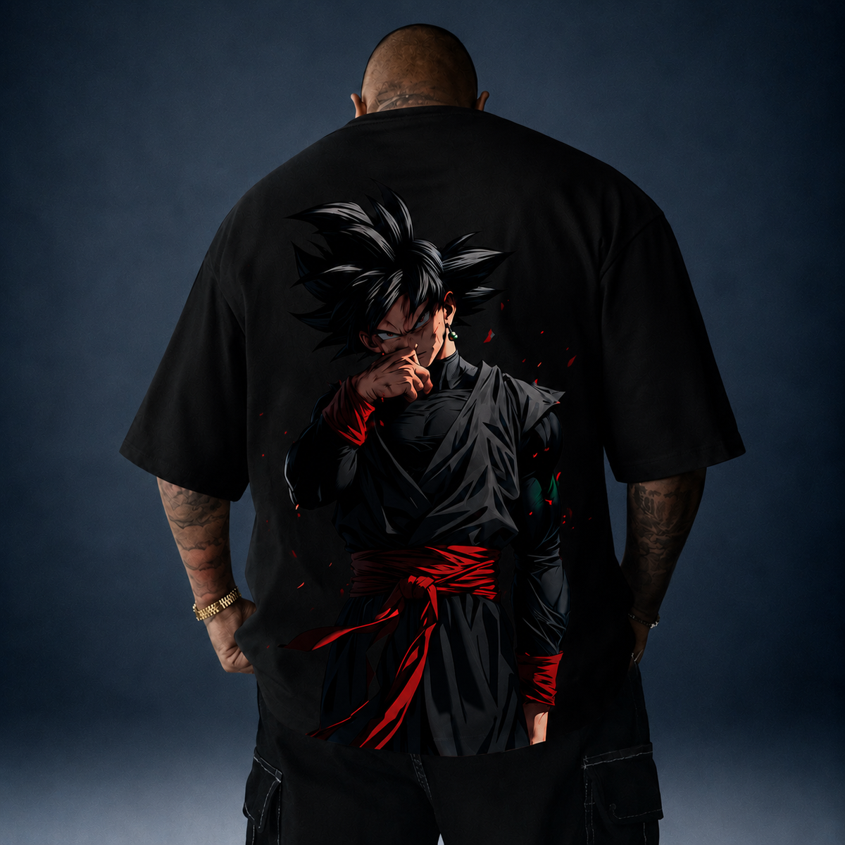 Camiseta Oversized Streetwear Goku Black Dragon Ball Z