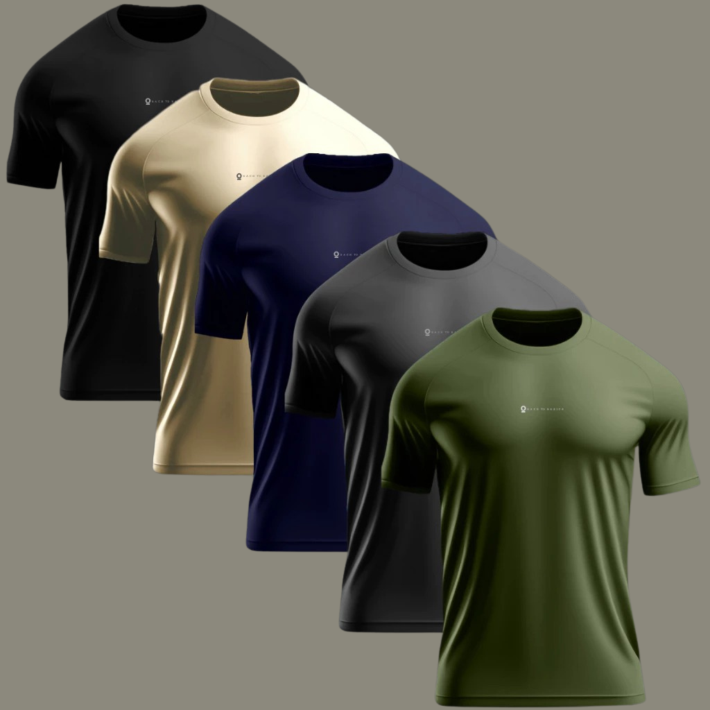Kit 5 Camisetas Dry Fit Masculina ORIGNS TECH