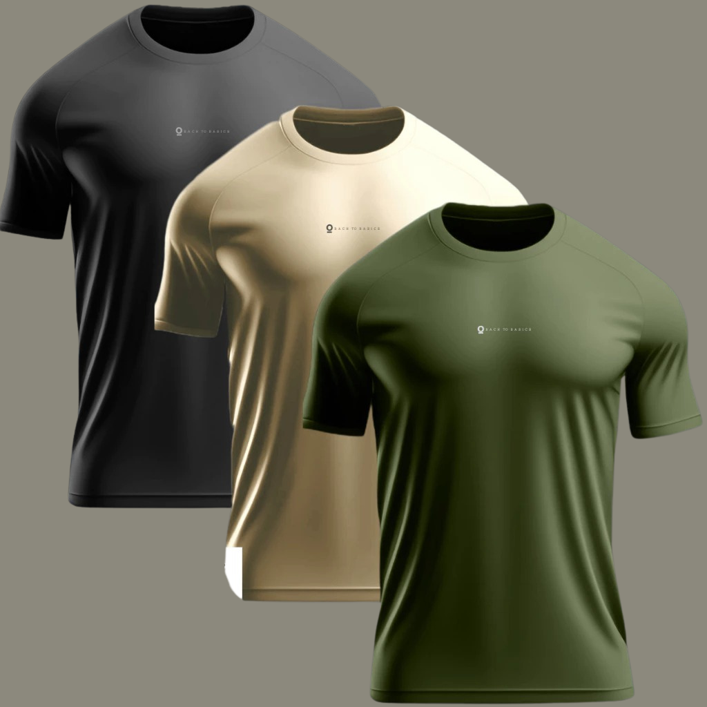 Kit 3 Camisetas Dry Fit Masculina ORIGNS TECH