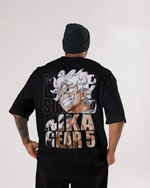 Camiseta Oversized Premium Anime Luffy Gear 5