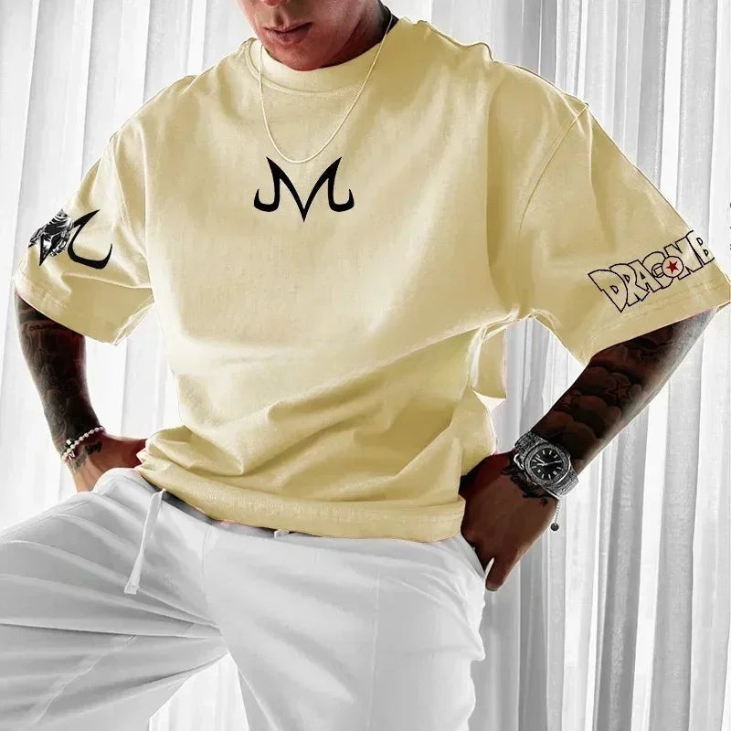 Camisa Oversized Streetwear Plus Size Vegeta Premium