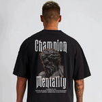 Camiseta Oversizedstreetwear Champion Mentality ZeusBlack