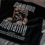 Camiseta Oversizedstreetwear Champion Mentality ZeusBlack