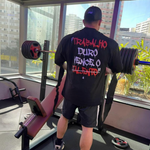 Camiseta Oversizedstreetwear Trabalho Duro Vence Talento