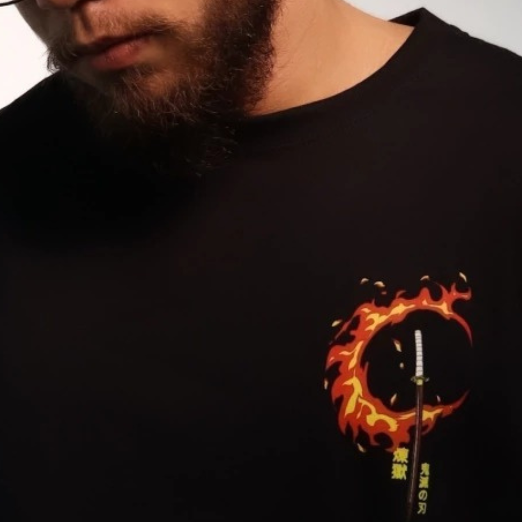 Camiseta Fio 30.1 penteado RENGOKU Damon Slayer