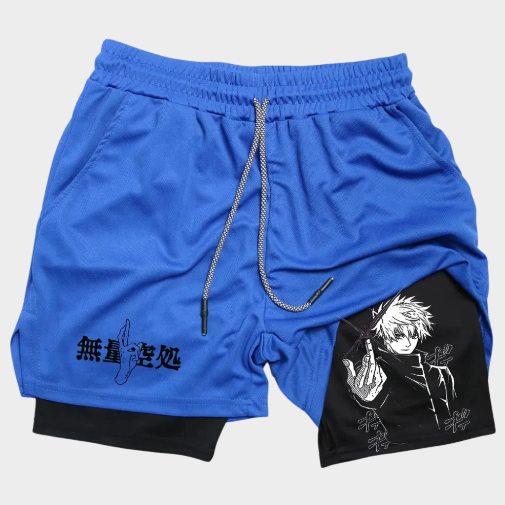 Short Dry-Fit de CompressãoAnime 2 em 1