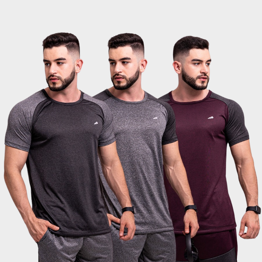 Camiseta Dry Fit, Kit Camisetas Masculinas, Camiseta Tech Modal, Camiseta Longline Masculina.