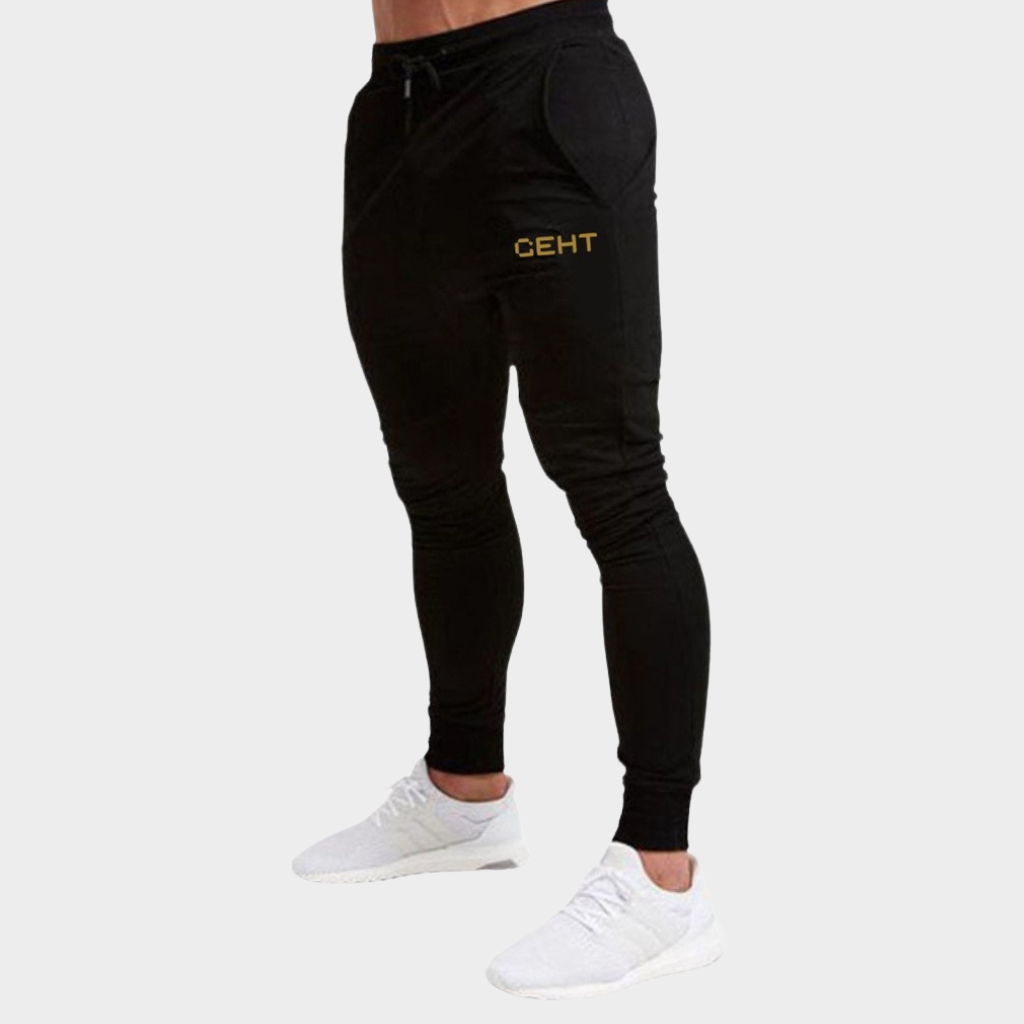 Calça Esportiva JoggersCom Bolso e Punho Ajustável