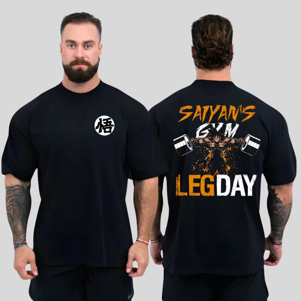 Oversized leg day Goku GYM