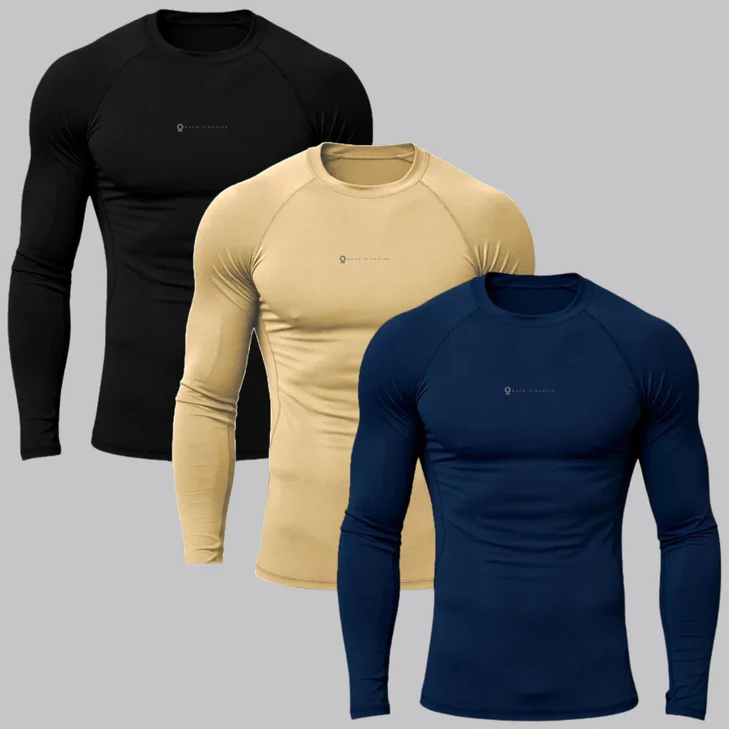 Kit 3 Camisetas Masculinas Térmicas uv
