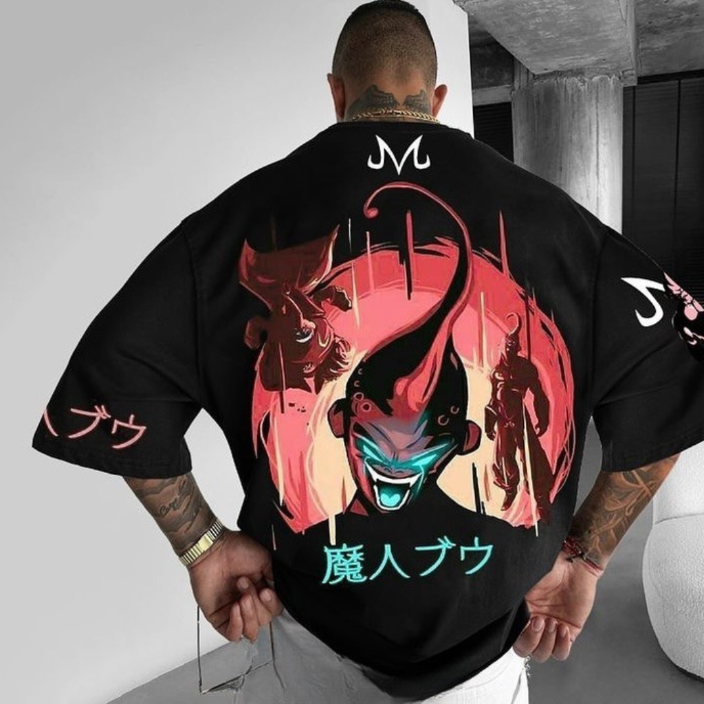 Camisa Oversized Streetwear Plus Size Mini Evil Boo