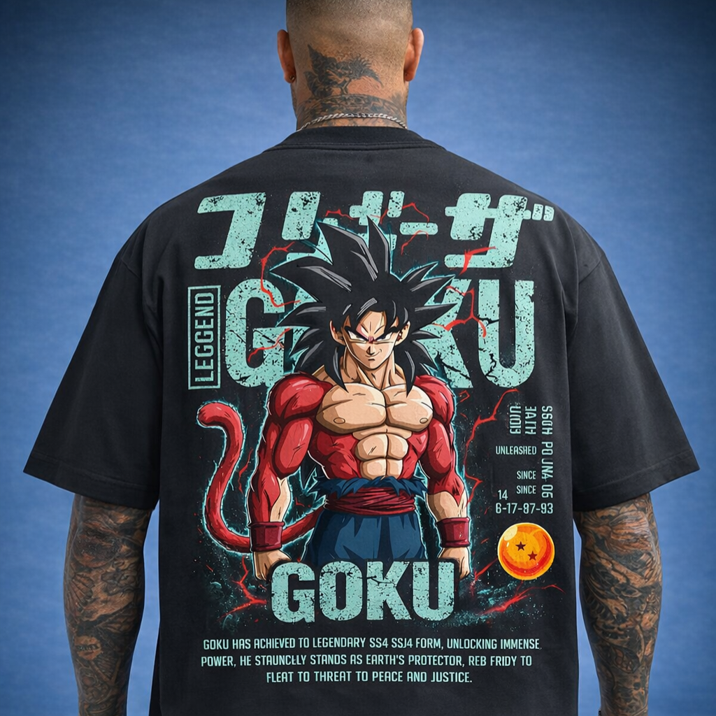 CamisetaStreetwear OversizedGoku Leggend