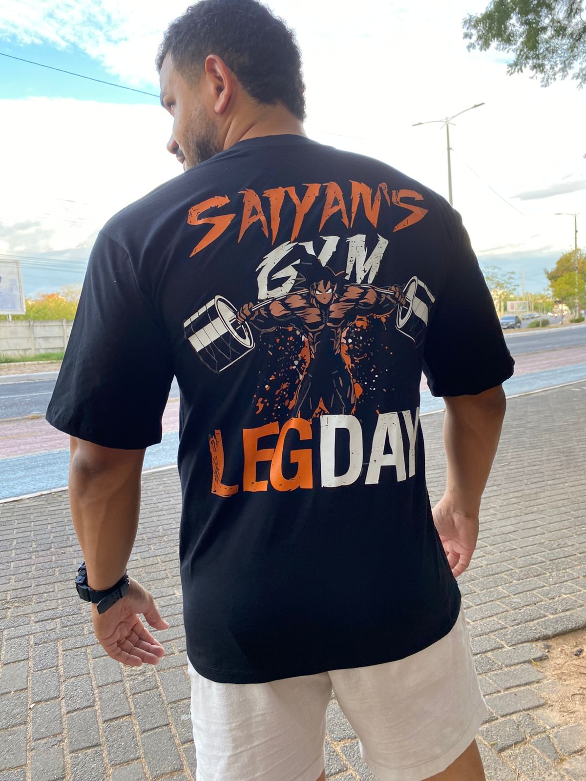 Oversized leg day Goku GYM