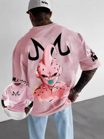 Camisa Oversized Streetwear Plus SizeMajin Boo Kid Rosa