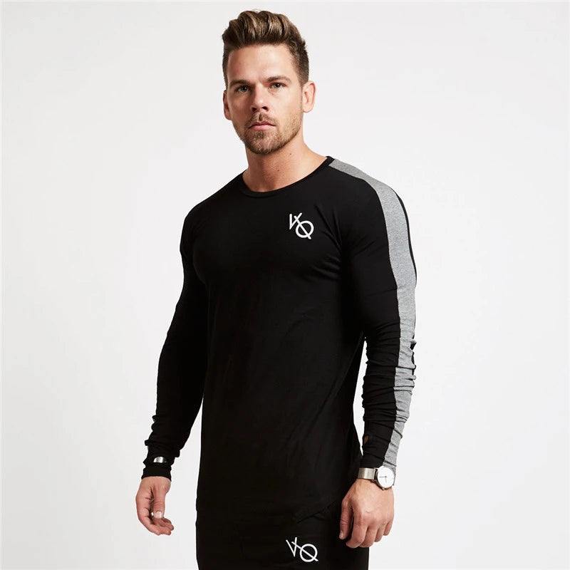 Camiseta Esportiva Masculina de Compressão, Camiseta de Compressão Manga Longa, Camiseta Térmica Anti Suor, Camiseta de Compressão Térmica.