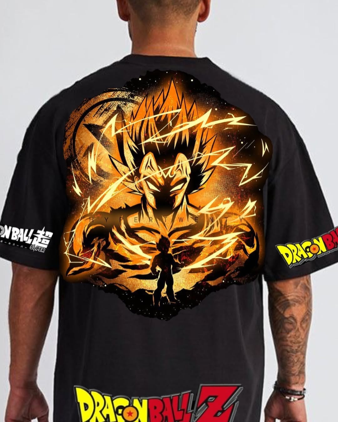 Camisa Oversized Streetwear Vegeta Principe dos Saiyajins