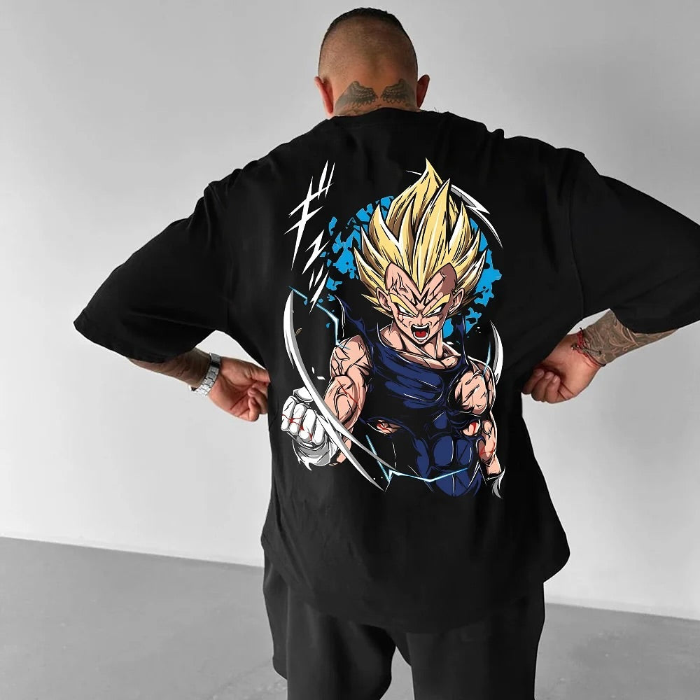 Camisa Oversized Streetwear Plus Size Majin Vegeta