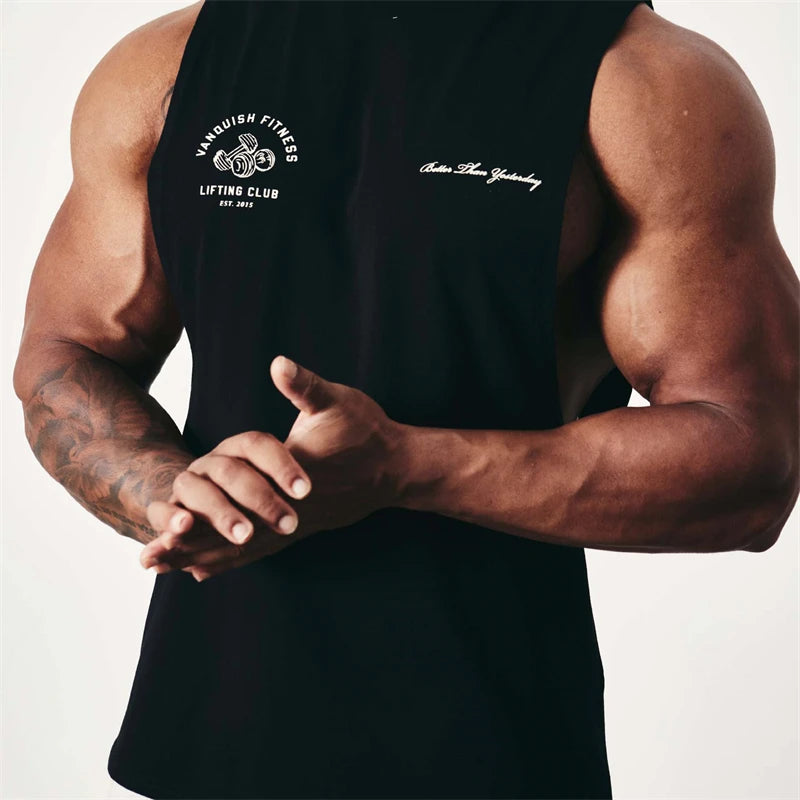 Regata Colete Masculino de AlgodãoEstampado