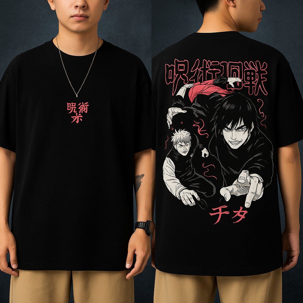 Camiseta Oversized Premium Toji Jujutsu Kaisen