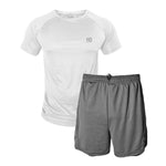 Kit Conjunto Camiseta e Short 2 em 1 Dry Fit
