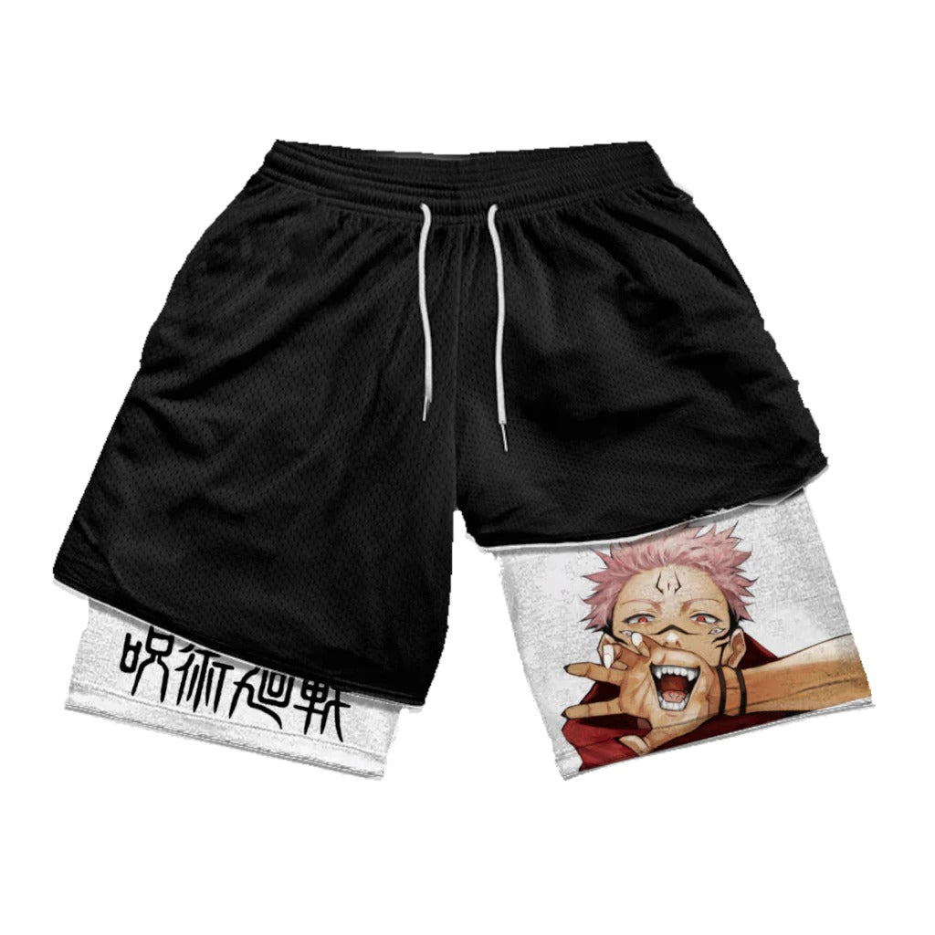 Short Dry-Fit de Compressão Jujutsu Kaisen