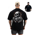 Camiseta Oversized Caveira Halter