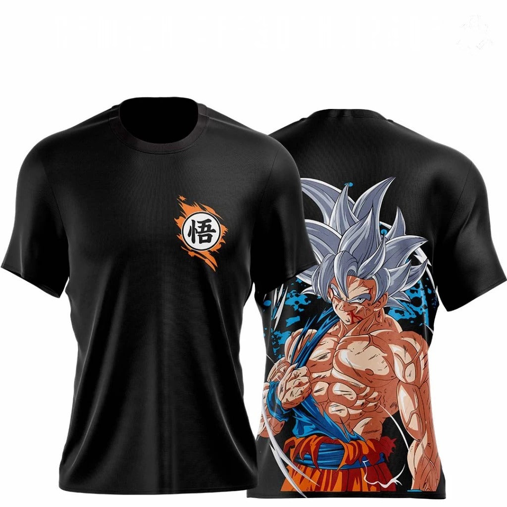 Camiseta Dry FitGoku Instinto Superior Dragon Ball