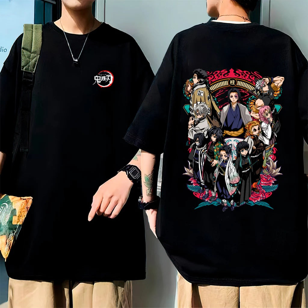 Camiseta Oversized hashiras Demon Slayer