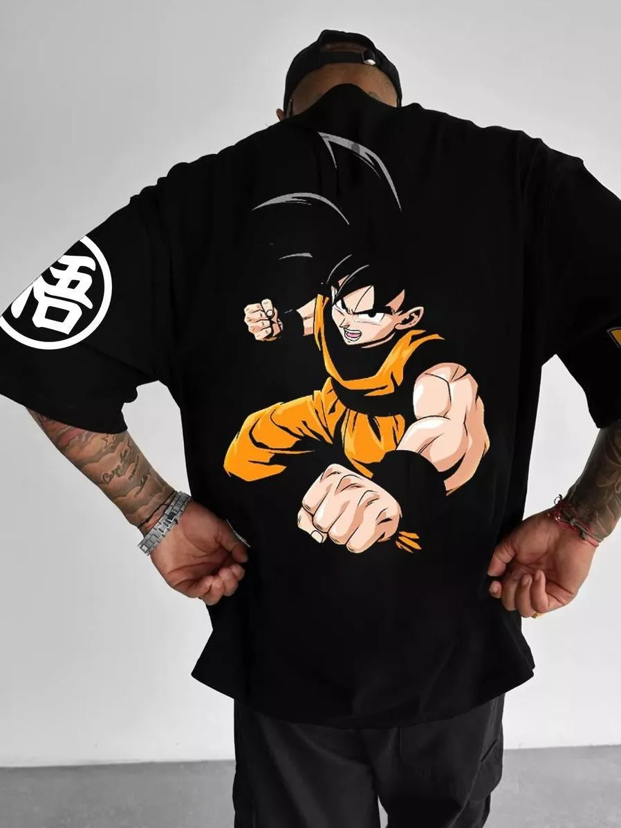 Camiseta Premium StreetwearOversizedGoku