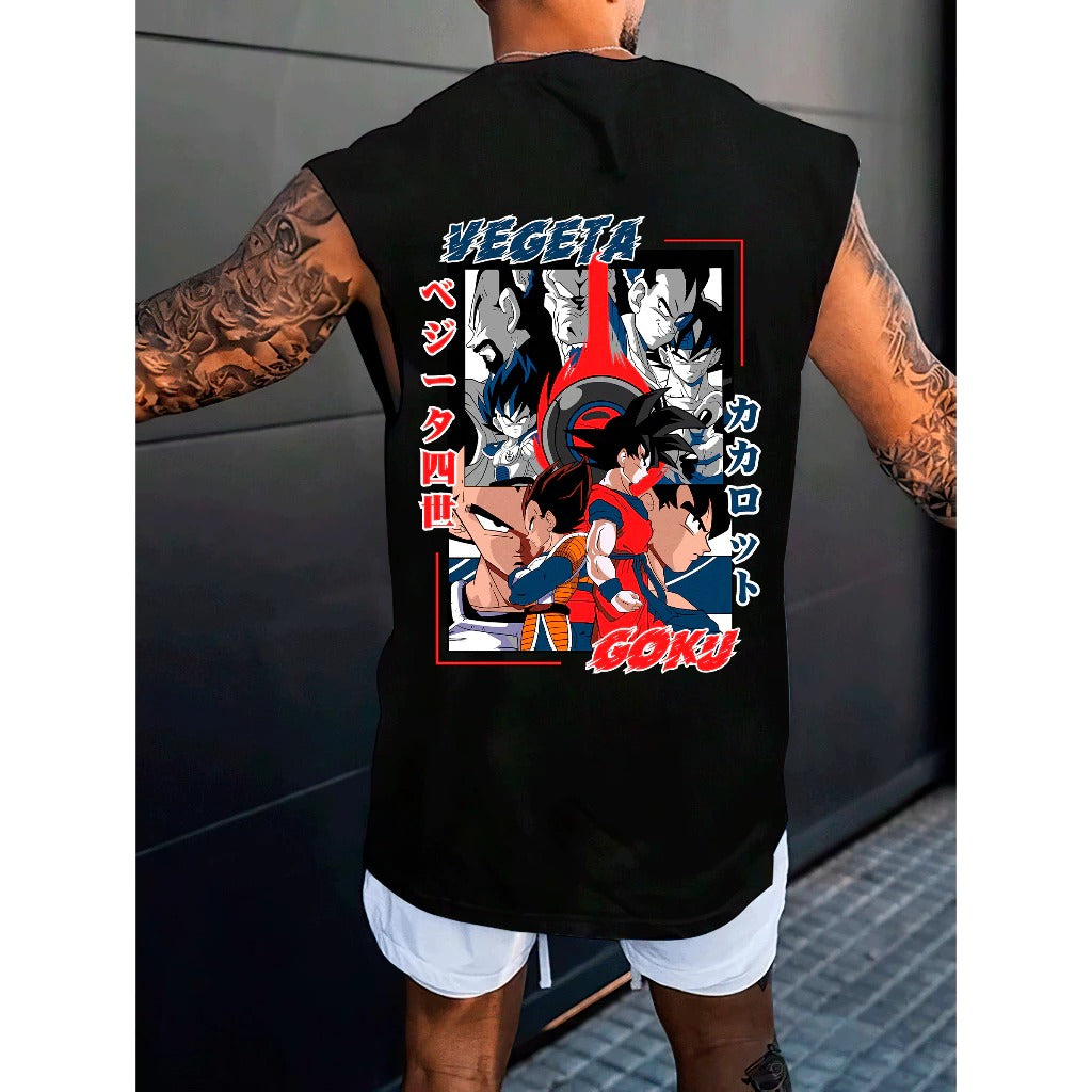 Camiseta Regata Machão Goku x Vegeta