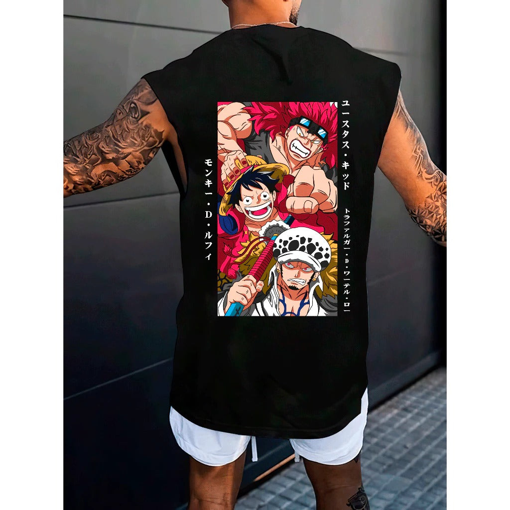 Camiseta Regata Machão Piratas da pior Geração One Piece