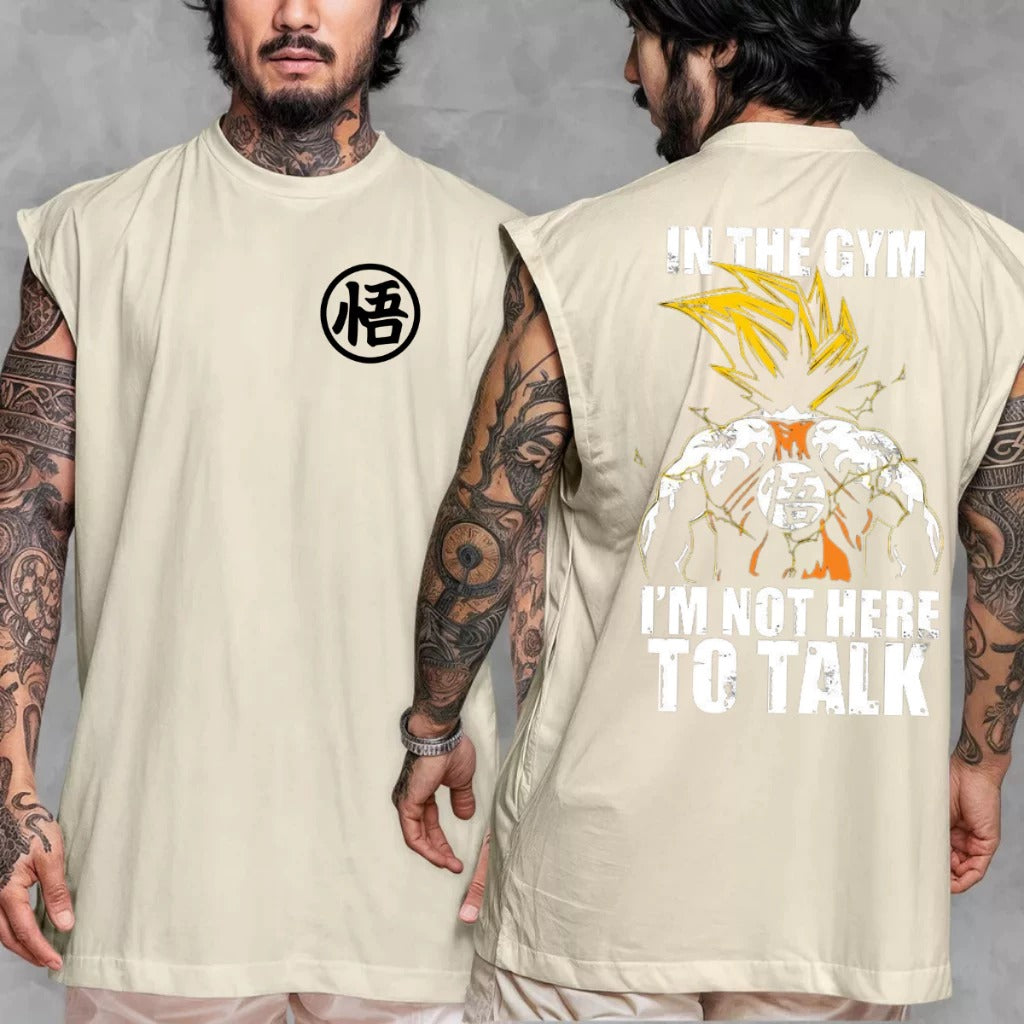 Camiseta Regata Machão Estampada Goku